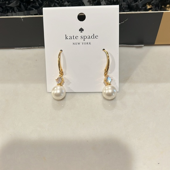 kate spade Pearls Of Wisdom Drop Earring/NWT - Picture 6 of 7